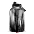 Skin Decal Wrap for 2017 RTIC One Gallon Jug Lightning Black (Jug NOT INCLUDED) by WraptorSkinz