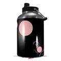 Skin Decal Wrap for 2017 RTIC One Gallon Jug Lots of Dots Pink on Black (Jug NOT INCLUDED) by WraptorSkinz