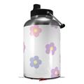 Skin Decal Wrap for 2017 RTIC One Gallon Jug Pastel Flowers (Jug NOT INCLUDED) by WraptorSkinz