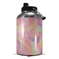 Skin Decal Wrap for 2017 RTIC One Gallon Jug Neon Swoosh on Pink (Jug NOT INCLUDED) by WraptorSkinz