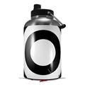 Skin Decal Wrap for 2017 RTIC One Gallon Jug Bullseye Black and White (Jug NOT INCLUDED) by WraptorSkinz