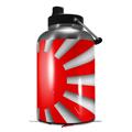 Skin Decal Wrap for 2017 RTIC One Gallon Jug Rising Sun Japanese Flag Red (Jug NOT INCLUDED) by WraptorSkinz