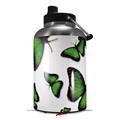 Skin Decal Wrap for 2017 RTIC One Gallon Jug Butterflies Green (Jug NOT INCLUDED) by WraptorSkinz