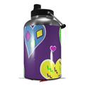 Skin Decal Wrap for 2017 RTIC One Gallon Jug Crazy Hearts (Jug NOT INCLUDED) by WraptorSkinz