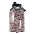 Skin Decal Wrap for 2017 RTIC One Gallon Jug Victorian Design Red (Jug NOT INCLUDED) by WraptorSkinz