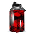 Skin Decal Wrap for 2017 RTIC One Gallon Jug Skulls Confetti Red (Jug NOT INCLUDED) by WraptorSkinz