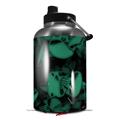 Skin Decal Wrap for 2017 RTIC One Gallon Jug Skulls Confetti Seafoam Green (Jug NOT INCLUDED) by WraptorSkinz