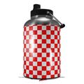 Skin Decal Wrap for 2017 RTIC One Gallon Jug Checkered Canvas Red and White (Jug NOT INCLUDED) by WraptorSkinz