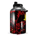 Skin Decal Wrap for 2017 RTIC One Gallon Jug Twisted Garden Red and Yellow (Jug NOT INCLUDED) by WraptorSkinz