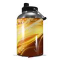 Skin Decal Wrap for 2017 RTIC One Gallon Jug Mystic Vortex Yellow (Jug NOT INCLUDED) by WraptorSkinz