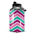 Skin Decal Wrap for 2017 RTIC One Gallon Jug Zig Zag Teal Pink Purple (Jug NOT INCLUDED) by WraptorSkinz