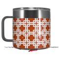 Skin Decal Wrap for Yeti Coffee Mug 14oz Boxed Burnt Orange - 14 oz CUP NOT INCLUDED by WraptorSkinz