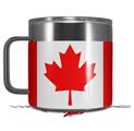 Skin Decal Wrap for Yeti Coffee Mug 14oz Canadian Canada Flag - 14 oz CUP NOT INCLUDED by WraptorSkinz