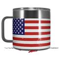 Skin Decal Wrap for Yeti Coffee Mug 14oz USA American Flag 01 - 14 oz CUP NOT INCLUDED by WraptorSkinz