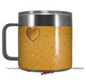 Skin Decal Wrap for Yeti Coffee Mug 14oz Raining Orange - 14 oz CUP NOT INCLUDED by WraptorSkinz