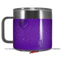Skin Decal Wrap for Yeti Coffee Mug 14oz Raining Purple - 14 oz CUP NOT INCLUDED by WraptorSkinz