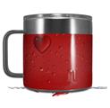 Skin Decal Wrap for Yeti Coffee Mug 14oz Raining Red - 14 oz CUP NOT INCLUDED by WraptorSkinz