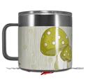 Skin Decal Wrap for Yeti Coffee Mug 14oz Mushrooms Yellow - 14 oz CUP NOT INCLUDED by WraptorSkinz