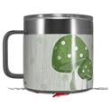 Skin Decal Wrap for Yeti Coffee Mug 14oz Mushrooms Green - 14 oz CUP NOT INCLUDED by WraptorSkinz