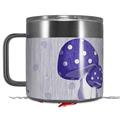 Skin Decal Wrap for Yeti Coffee Mug 14oz Mushrooms Purple - 14 oz CUP NOT INCLUDED by WraptorSkinz