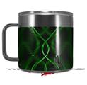 Skin Decal Wrap for Yeti Coffee Mug 14oz Abstract 01 Green - 14 oz CUP NOT INCLUDED by WraptorSkinz
