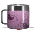 Skin Decal Wrap for Yeti Coffee Mug 14oz Feminine Yin Yang Purple - 14 oz CUP NOT INCLUDED by WraptorSkinz