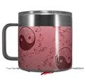 Skin Decal Wrap for Yeti Coffee Mug 14oz Feminine Yin Yang Red - 14 oz CUP NOT INCLUDED by WraptorSkinz