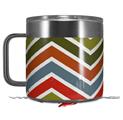 Skin Decal Wrap for Yeti Coffee Mug 14oz Zig Zag Colors 01 - 14 oz CUP NOT INCLUDED by WraptorSkinz