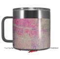 Skin Decal Wrap for Yeti Coffee Mug 14oz Pastel Abstract Pink and Blue - 14 oz CUP NOT INCLUDED by WraptorSkinz