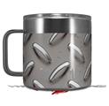 Skin Decal Wrap for Yeti Coffee Mug 14oz Diamond Plate Metal 02 - 14 oz CUP NOT INCLUDED by WraptorSkinz