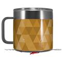 Skin Decal Wrap for Yeti Coffee Mug 14oz Triangle Mosaic Orange - 14 oz CUP NOT INCLUDED by WraptorSkinz