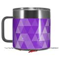 Skin Decal Wrap for Yeti Coffee Mug 14oz Triangle Mosaic Purple - 14 oz CUP NOT INCLUDED by WraptorSkinz