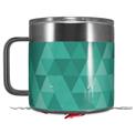 Skin Decal Wrap for Yeti Coffee Mug 14oz Triangle Mosaic Seafoam Green - 14 oz CUP NOT INCLUDED by WraptorSkinz