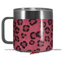 Skin Decal Wrap for Yeti Coffee Mug 14oz Leopard Skin Pink - 14 oz CUP NOT INCLUDED by WraptorSkinz