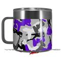 Skin Decal Wrap for Yeti Coffee Mug 14oz Sexy Girl Silhouette Camo Purple - 14 oz CUP NOT INCLUDED by WraptorSkinz