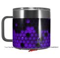Skin Decal Wrap for Yeti Coffee Mug 14oz HEX Purple - 14 oz CUP NOT INCLUDED by WraptorSkinz