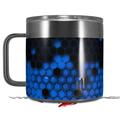 Skin Decal Wrap for Yeti Coffee Mug 14oz HEX Blue - 14 oz CUP NOT INCLUDED by WraptorSkinz