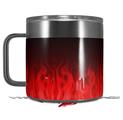 Skin Decal Wrap for Yeti Coffee Mug 14oz Fire Red - 14 oz CUP NOT INCLUDED by WraptorSkinz