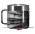 Skin Decal Wrap for Yeti Coffee Mug 14oz Lightning Black - 14 oz CUP NOT INCLUDED by WraptorSkinz