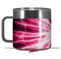 Skin Decal Wrap for Yeti Coffee Mug 14oz Lightning Pink - 14 oz CUP NOT INCLUDED by WraptorSkinz