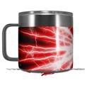 Skin Decal Wrap for Yeti Coffee Mug 14oz Lightning Red - 14 oz CUP NOT INCLUDED by WraptorSkinz