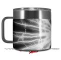 Skin Decal Wrap for Yeti Coffee Mug 14oz Lightning White - 14 oz CUP NOT INCLUDED by WraptorSkinz