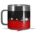 Skin Decal Wrap for Yeti Coffee Mug 14oz Ripped Colors Black Red - 14 oz CUP NOT INCLUDED by WraptorSkinz