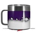 Skin Decal Wrap for Yeti Coffee Mug 14oz Ripped Colors Purple White - 14 oz CUP NOT INCLUDED by WraptorSkinz