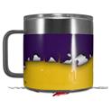 Skin Decal Wrap for Yeti Coffee Mug 14oz Ripped Colors Purple Yellow - 14 oz CUP NOT INCLUDED by WraptorSkinz