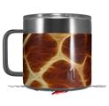 Skin Decal Wrap for Yeti Coffee Mug 14oz Fractal Fur Giraffe - 14 oz CUP NOT INCLUDED by WraptorSkinz