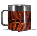 Skin Decal Wrap for Yeti Coffee Mug 14oz Fractal Fur Tiger - 14 oz CUP NOT INCLUDED by WraptorSkinz