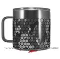 Skin Decal Wrap for Yeti Coffee Mug 14oz HEX Mesh Camo 01 Gray - 14 oz CUP NOT INCLUDED by WraptorSkinz