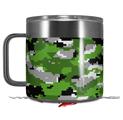 Skin Decal Wrap for Yeti Coffee Mug 14oz WraptorCamo Digital Camo Green - 14 oz CUP NOT INCLUDED by WraptorSkinz