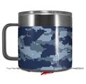 Skin Decal Wrap for Yeti Coffee Mug 14oz WraptorCamo Digital Camo Navy - 14 oz CUP NOT INCLUDED by WraptorSkinz